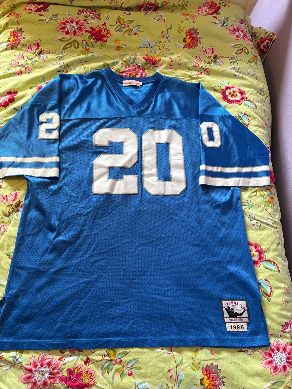 Detroit Lions x Mitchell & Ness x Barry Sanders #20 1996 Throwback Jersey Sz 56